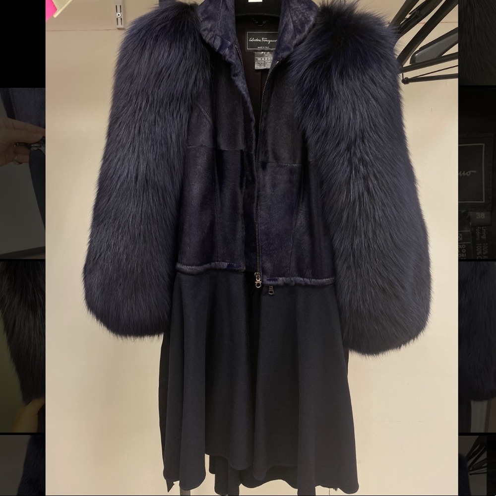 Ferragamo fur coat